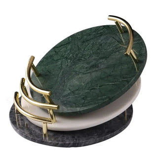 marble stone tray earthworks luxury round minimalist handcrafted storage detail