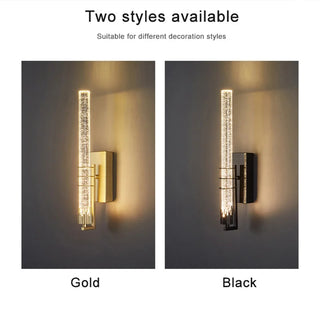 Modern Crystal Wall Light – Elegant LED Wall Sconce With Soft Ambient Lighting