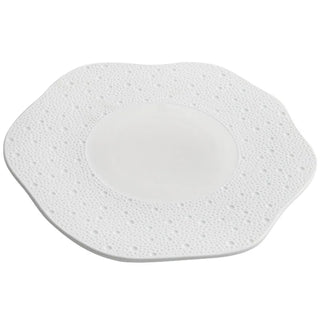 exotic ceramic plate earthworks handcrafted porcelain tableware luxury dining plate front view