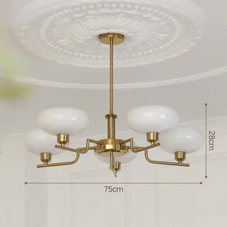 Modern Iron Chandelier – Stylish Ceiling Light with LED for Living Room Lighting