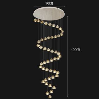 Modern Crystal Chandelier – Elegant LED Pendant Light Fixture for Living Room