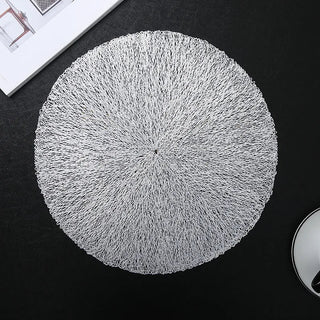heat insulation placemats non slip pvc dining coasters table protection pads close-up