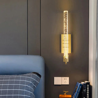 Modern Crystal Wall Light – Elegant LED Wall Sconce With Soft Ambient Lighting