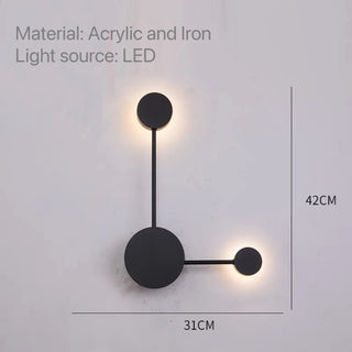 Black Iron Wall Light – Modern LED Wall Lamp With Sleek Black Metal Sconce
