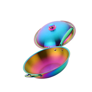 non stick frying pan hamptons stainless steel pan with lid eco friendly durable close-up