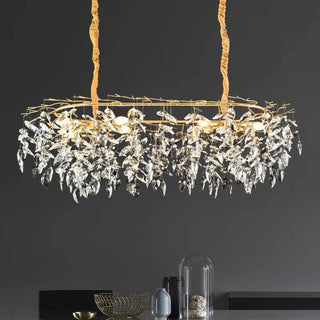 Modern Crystal Chandelier – Luxury Cut Crystal Pendant with Dimmable LED Lighting