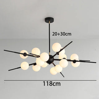 Aluminum Chandelier | Modern Living Room Lighting – Remote Control & Easy Installation