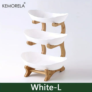 Modern wood fruit platter