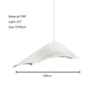 Nordic LED Pendant Light – White Iron Modern Pendant Lamp for Living Room Lighting