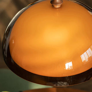 Brown Acrylic Pendant Light – Modern Dining Room Chandelier With Warm Ambient Lighting