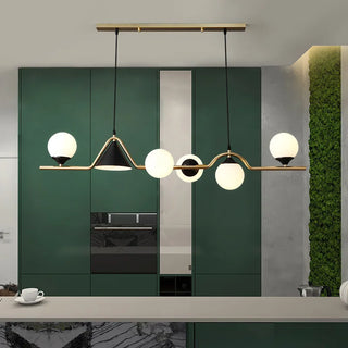 Modern LED Ceiling Light – Glass Metal Fixture With Soft Light Diffusion