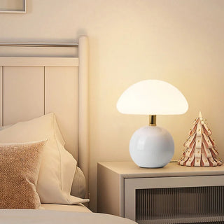Ceramic Table Lamp – Modern LED Bedroom Lighting With Soft Ambient Light