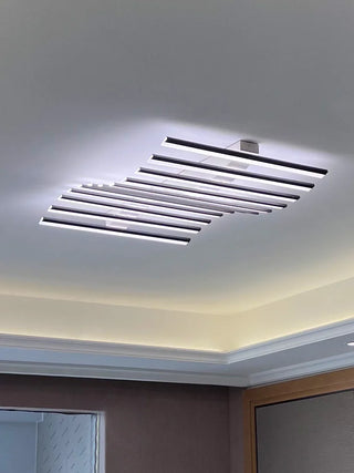 Semi-Flush Chandelier – Modern LED Ceiling Light | Iron Fixture for Dining Room