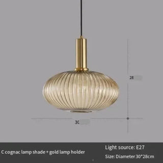 Smoked Glass Pendant Light – Nordic Pendant Light for Dining Room Lighting