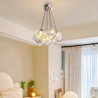 Modern Glass Pendant Light – Elegant Dining Room Lighting with Remote Control