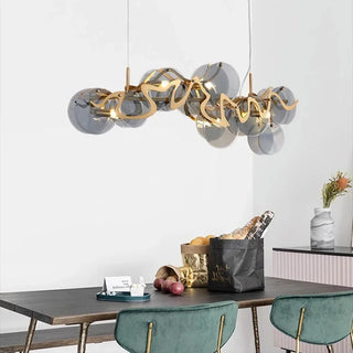 Modern Pendant Light – Alloy Cord Lighting With Dimmable LED & Remote Control