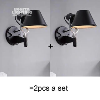 Black Wall Light – Adjustable Aluminum LED Reading Lamp with Directable Arm