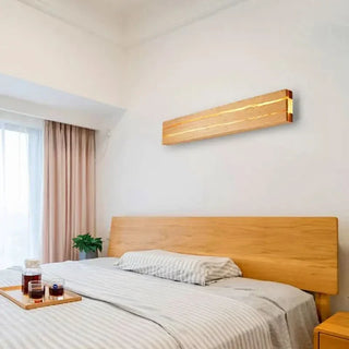 Rotation Wall Light – Adjustable Brightness Wood Wall Lamp | Compact Bedroom Lighting