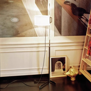 Spanish Floor Lamp – Modern Metal Base with Fabric Shade | LED Ambient Lighting