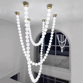 Modern LED Pendant Light – Alloy Silver Ceiling Lamp with Remote Control