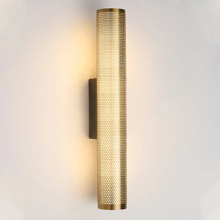 Gold Mesh Wall Light – Elegant Bedroom Wall Sconce with Warm Ambient Lighting