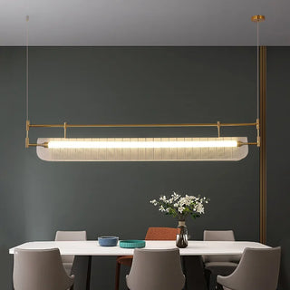 Lámpara de araña LED nórdica – Lámpara de techo moderna con acabado cromado ajustable