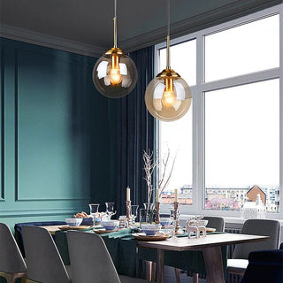 Polished Glass Pendant Light – Modern LED Ceiling Lamp | Living Room Lighting