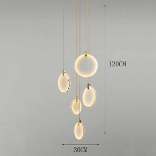Suspension LED acrylique – Luminaire suspendu moderne pour éclairage de salon