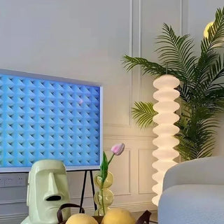 Contemporary Floor Lamp – Adjustable LED Lighting With Dimmer | Acrylic Chrome Finish