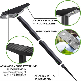 Solar Garden Lights – Adjustable Height Outdoor Solar Bollard | Waterproof & Weather Resistant