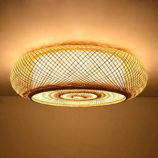 Plafonnier en bambou – Lampe écologique pour chambre d'enfant avec éclairage d'ambiance chaleureux