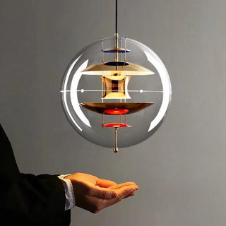 LED Sphere Pendant Light – Modern Pendant Light With Metallic Finish Lighting