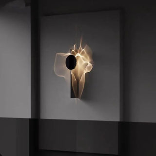 Stainless Steel Wall Light – Minimalist Bedroom Lamp with Built-In LED Module