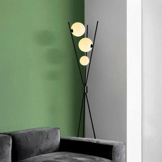 Floor Lamp – Modern Energy Efficient Lighting with Transparent Glass Balls