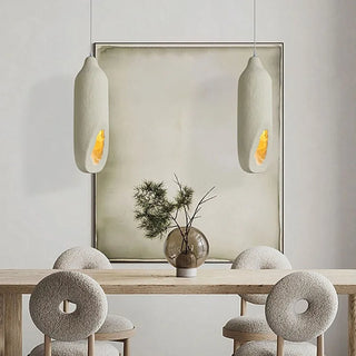 Modern Pendant Light – Beige Interior Pendant Lamp with LED Lighting & Touch Control