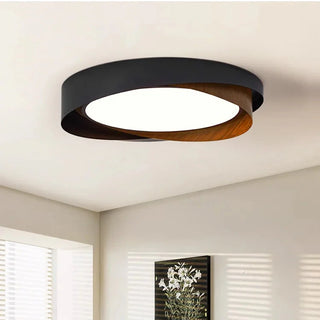 Modern Iron Ceiling Light – Integrated LED Surface Mount Fixture for Interior Lighting