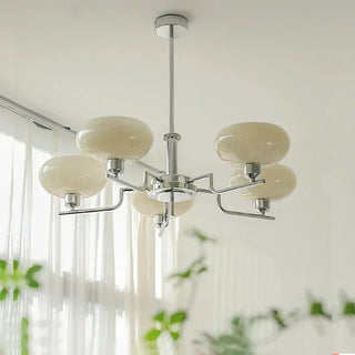 Modern Iron Chandelier – Stylish Ceiling Light with LED for Living Room Lighting