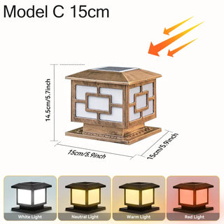Solar Table Lamp – Modern Waterproof Outdoor Solar Lantern with Integrated LED