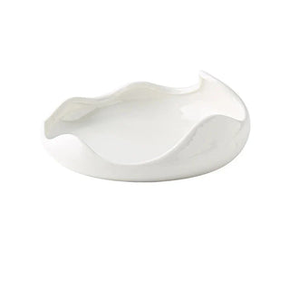 ceramic plate earthworks handcrafted porcelain dinnerware set luxury dining plate top view
