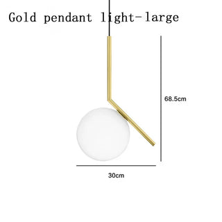Art Deco Pendant Lamp – Polished Metal Chrome Pendant Light With LED Lighting