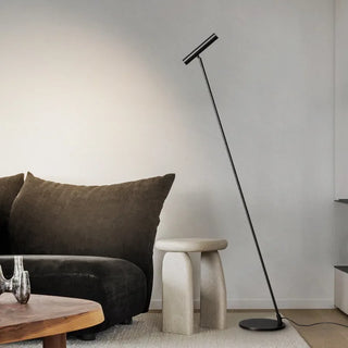 Nordic black rotating lamp front – minimalist metal standing
