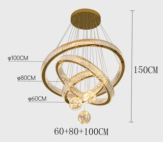 Modern Crystal Chandelier – Dimmable LED Lighting | Elegant Living & Dining Room Fixture