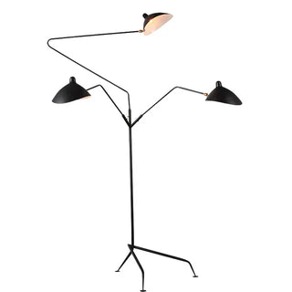 Metal insect designer lamp close-up – three-head E27 detail