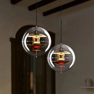 LED Sphere Pendant Light – Modern Pendant Light With Metallic Finish Lighting