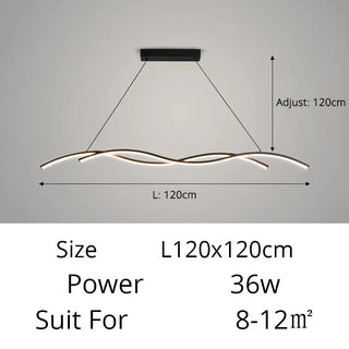 Modern LED Pendant Light – Minimalist Metal Pendant Lamp with Adjustable Lighting