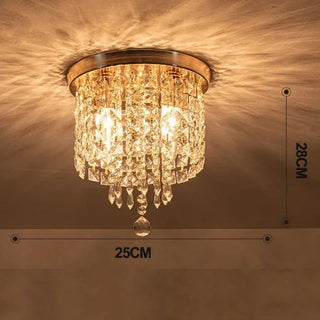 Modern Chandelier – Crystal Flower LED Lighting With Warm Ambiance | Gold Finish