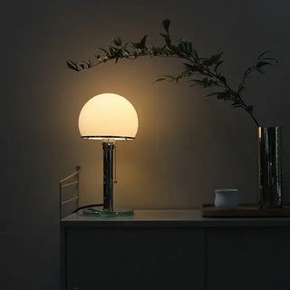 Nordic Desk Lamp – Scandinavian Glass Metal Lamp with LED Lighting & Touch Switch