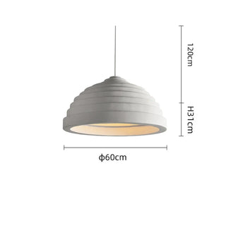 Suspension Moderne – Lampe à Suspension en Résine avec Abat-jour en Acrylique Blanc et Bordure en Fer
