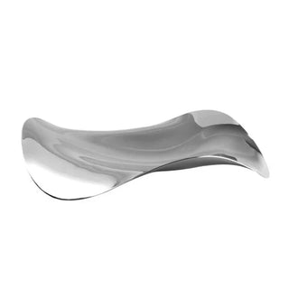 luxury swedish plate tray earthworks handcrafted stainless steel decorative serving tray front view