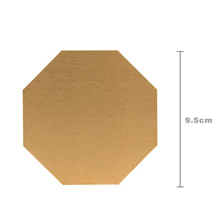metal cup coaster luxury brushed metal placemat heat resistant table protector overview